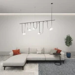 Трековый светильник 48V Denkirs Belty Flow DK5560-WH+BK (LED, круглые)