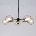 Подвесная люстра Citilux Планета CL105155 (220V, на тросе, шарики, молекулы)