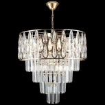 Подвесная люстра каскадная Reluce 02189-0.4-07 FGD (220V, хрусталь, на цепи)