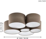 Потолочная люстра Eglo Pastore 1 98409