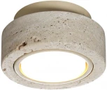 Потолочный светильник Odeon Light Travertino 6625/1C металл/камень/бежевый LED GX53 9W 220V (круглые)
