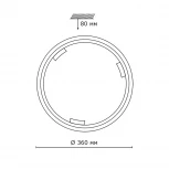 Настенно-потолочный светильник Sonex Greca Wood 160/K