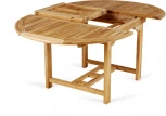 Стол круглый раздвижной Nairobi (Массив тика/Бежевый) ОГОГО Обстановочка! арт.889243