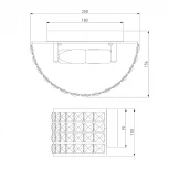 Настенный светильник Eurosvet Kira 10115/2 хром/прозрачный хрусталь Strotskis