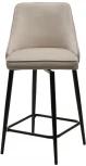 Полубарный стул ПАРКЕР H-06 Бежевый, велюр / черный каркас, поворот.360 град., M-City 688M05130