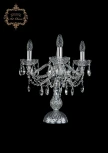 Интерьерная настольная лампа Art Classic 12.21 12.21.3.141-37.Cr.Sp (220V, хрусталь, подвески, подсвечник, свеча)