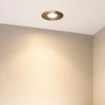 Встраиваемый светильник уличный ART-GROUND-SLIM-R110-6W Warm3000 (SL, 35 deg, 24V) (Arlight, IP67 Металл) 038163 (LED)