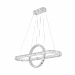 Подвесной светильник Arte Milano Venezia 311311/L1000 NI (регулировка яркости, LED, 220V, хрусталь, пульт управления, на тросе, кольцо)