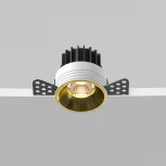 Встраиваемый светильник под гипсокартон Maytoni Round DL058-7W3K-TRS-BS (LED, 220V, круглые)