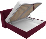 Кровать интерьерная Лотос 200 (Бордовый/Микровельвет) Лига Диванов арт.120808