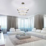 Подвесной светильник Eurosvet Chain 90163/3 сатин-никель