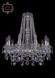 Подвесная люстра Art Classic 11.25 11.25.10.200.h-63.Gd.Sp (220V, хрусталь, на цепи, подсвечник, свеча)