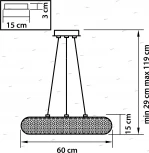 Подвесной светильник Lightstar Onda 741104 (220V, на тросе, кольцо)