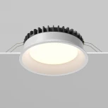 Встраиваемый светильник 18W Maytoni Okno DL055-18W3-4-6K-W (LED, 220V, круглые, IP44)