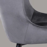 Стул JAZZ, бархат серый 27/черный конус Top Concept JAZZ 75890