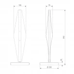 Настольная лампа Eurosvet Glare 308052 LED латунь