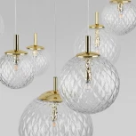Подвесной светильник TK Lighting Cadix 4608 Gold (220V, на проводе, шарики)