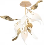 Потолочная люстра на штанге Crystal Lux STEFANIA PL4 (220V, листья)
