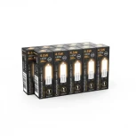 Лампочка светодиодная капсульная прозрачная колба G9 4 Вт 380 lm 3000K теплое белое свечение Gauss 107809104