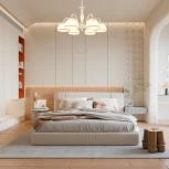 Подвесная люстра Arte Milano AM349737 349737/6 WT+G (220V, на цепи)