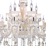 Подвесная большая люстра Omnilux Teramo OML-30503-15 (220V, на цепи, подсвечник, свеча)