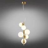 Подвесной светильник Aployt Letizia APL.314.06.06 (220V, на тросе, шарики, молекулы)