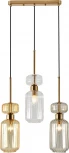 Подвесной светильник Escada Подвесной светильник Escada Gloss 1141/3S BG/CL/AM 3x60 E14, металл/стекло, античная медь (220V, на проводе)