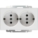 Розетка двойная с заземлением (белый) Werkel W1172001 (a051129)