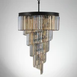 Подвесная люстра каскадная Citilux Мартин CL332172 (220V, хрусталь, на цепи)