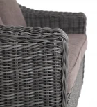 Диван из искусственного ротанга двухместный, цвет графит 4SIS Кон Панна YH-C2808W graphite