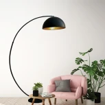 Торшер Zumaline Luzia TS-050402F-BKGO