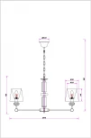 Подвесная люстра Arte Lamp Brocca A4093LM-8AB (220V, на цепи)