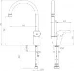 Смеситель Paini Sicily 6344570PNLMKM для кухонной мойки