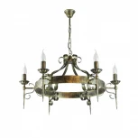 Подвесная люстра Тарьсма Бастион-6 BST6LRH74 (220V, на цепи, подсвечник, свеча)