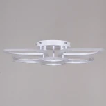 Потолочная люстра светодиодная на штанге с пультом регулировкой яркости и цветовой температуры Reluce 02303-0.3-4+4 WH