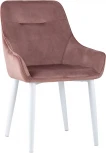 Стул Stool Group Диана велюр пыльно-розовый ножки белые УТ000031293