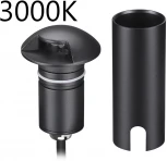 Встраиваемый грунтовый светильник Odeon Light Wald 6662/1GL3 черный/металл IP67 LED 3W 3000K 12V/24V (круглые)