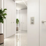 Выключатель двухклавишный проходной (дымчатый) Werkel W1222004