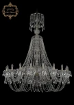 Подвесная большая люстра Art Classic 11.11 11.11.20.460.XL-156.Br.Sp (220V, хрусталь, на цепи, подсвечник, свеча)