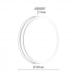 Настенно-потолочный светильник IP43 Sonex Nohava Grey 7670/ELN пластик/белый/серый LED 76Вт 3000/4000/6000К