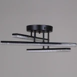 Потолочная люстра светодиодная на штанге с регулировкой цветовой температуры Reluce 03749-3.3-03C BK (220V)