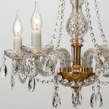 Подвесная люстра Favourite Monreal 1735-5P (220V, хрусталь, на цепи, подсвечник, свеча)