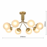 Потолочная люстра F-Promo Pax 2631-8U (220V, шарики, молекулы)