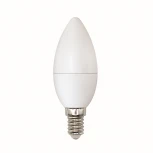 Лампочка светодиодная свеча белая E14 6W 3000-4000K Uniel LED-C37-6W/WW+NW/E14/FR PLB01WH