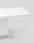 Стол обеденный Stool Group Глазго раскладной 140-170*80 глянцевый белый УТ000003500