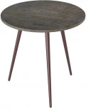 Стол журнальный Рикон Страйп гранж/винный металлик от фабрики Mebelik