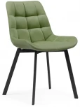 Стул Notta на металлокаркасе Челси черный / зеленый 568694