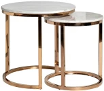 Журнальный стол Garda Decor 57EL-ET101B (Золото/Светло-серый)