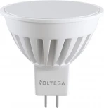 Лампочка светодиодная полусфера белая колба GU5.3 10 Вт 820 lm 4000K нейтральное белое свечение Voltega Ceramics 7075