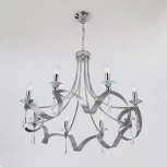 Подвесная люстра Eurosvet Adelia 60064/8 хром (220V, хрусталь Strotskis, на цепи)